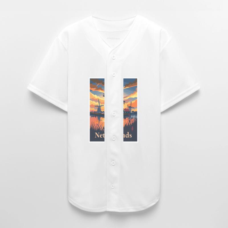 Sunset Over Dutch Windmills Netherlands Scenic