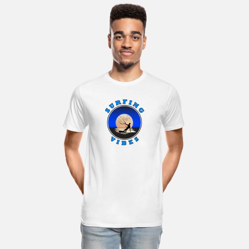 Surfing Vibes - Moon - kite surfer