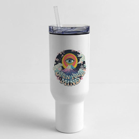 Surreal Eye and Mountain Psychedelic Design