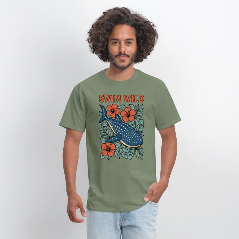 Swim Wild | Tropical Whale Shark Design