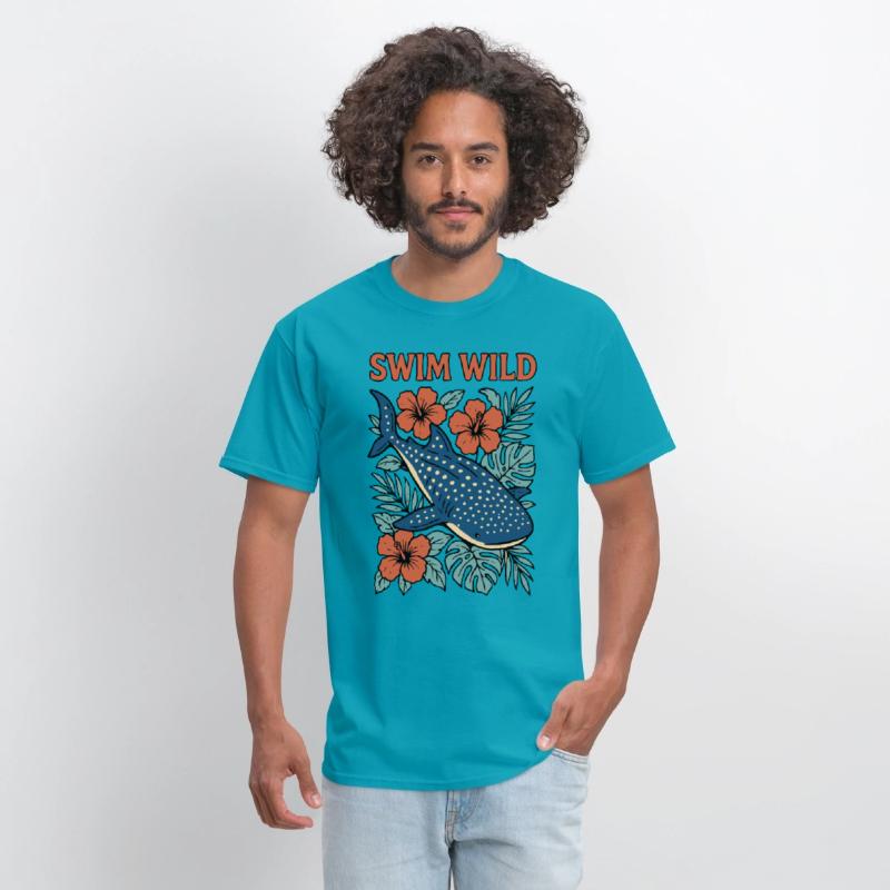 Swim Wild | Tropical Whale Shark Design