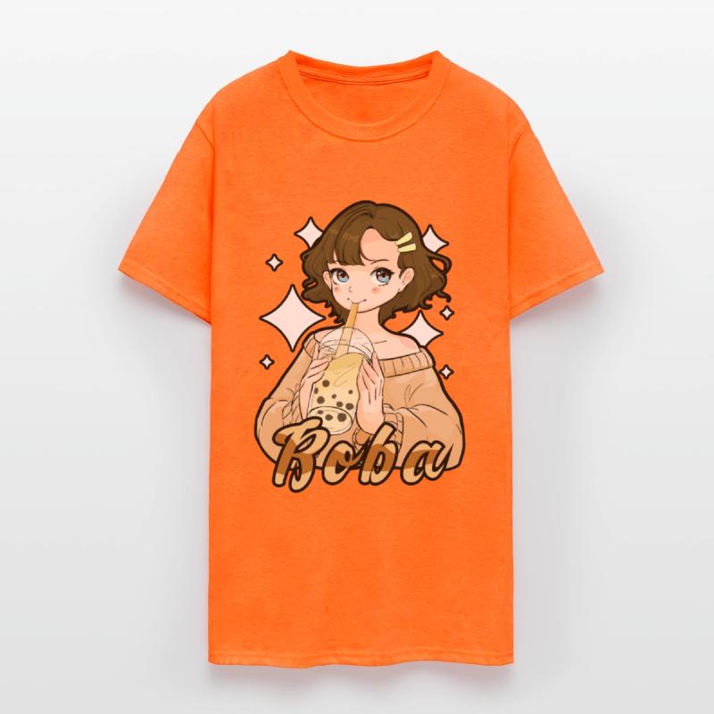 Tapioca Pearls Boba Tea Kawaii Anime Girl