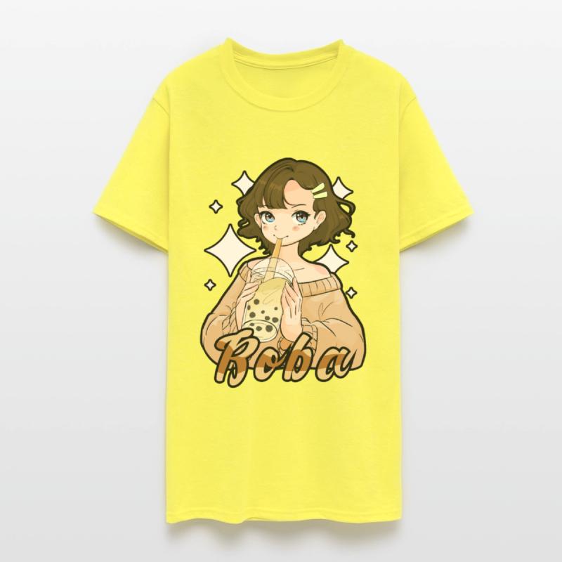 Tapioca Pearls Boba Tea Kawaii Anime Girl