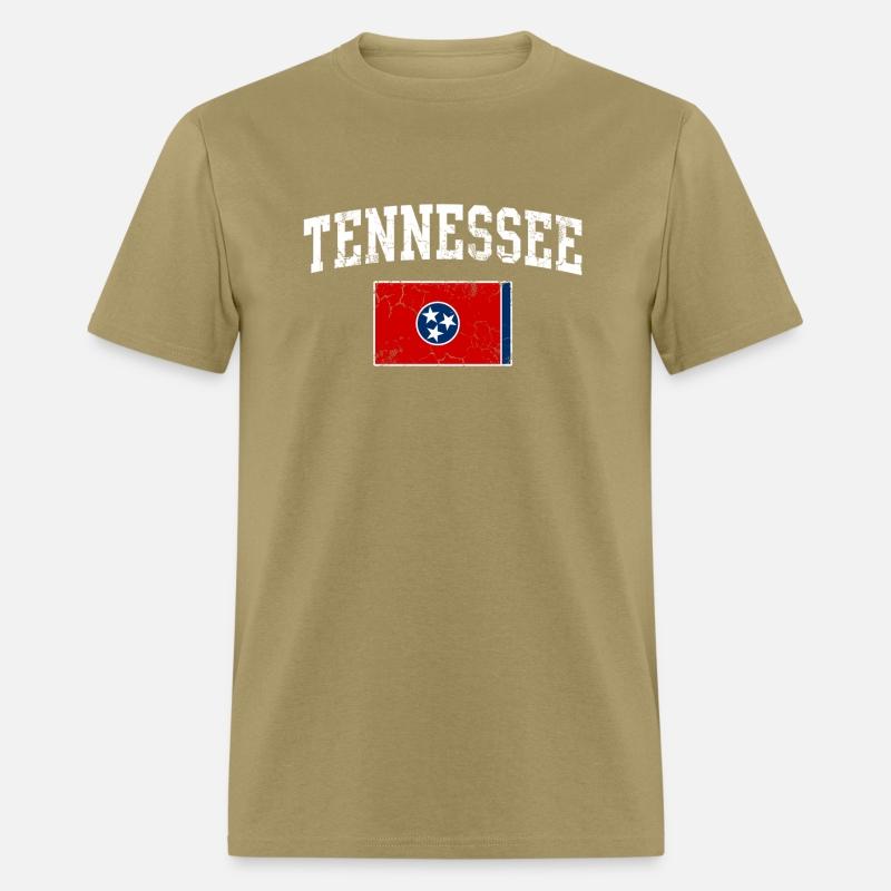 Tennessee State Flag Distressed Fade