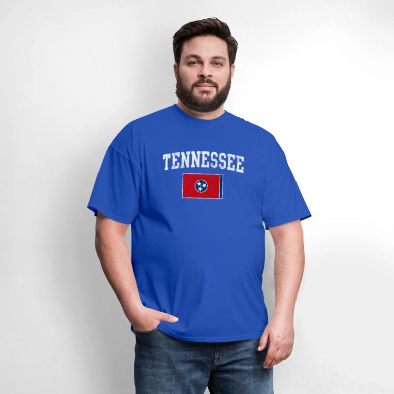 Tennessee State Flag Distressed Fade