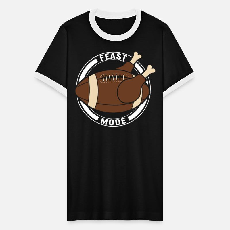 Thanksgiving Shirt, Feast Mode Turkey Football