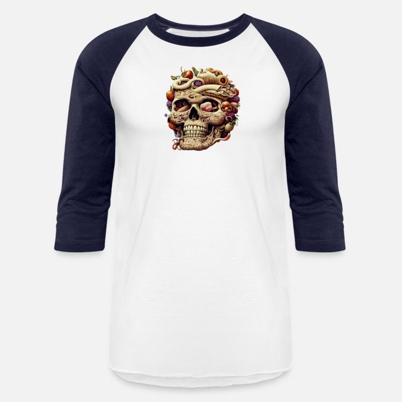 The anatomy of a zoombie head made of junk food