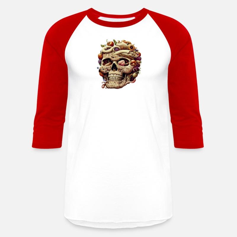 The anatomy of a zoombie head made of junk food