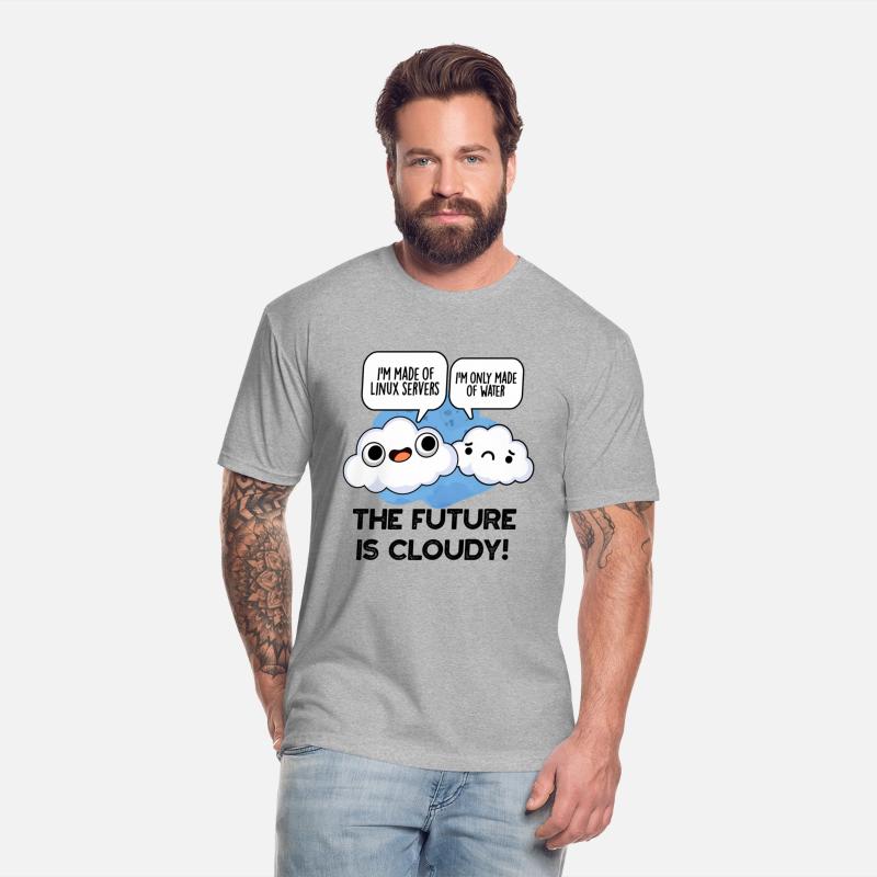 The Future Is Cloudy Funny Weather Computer Pun