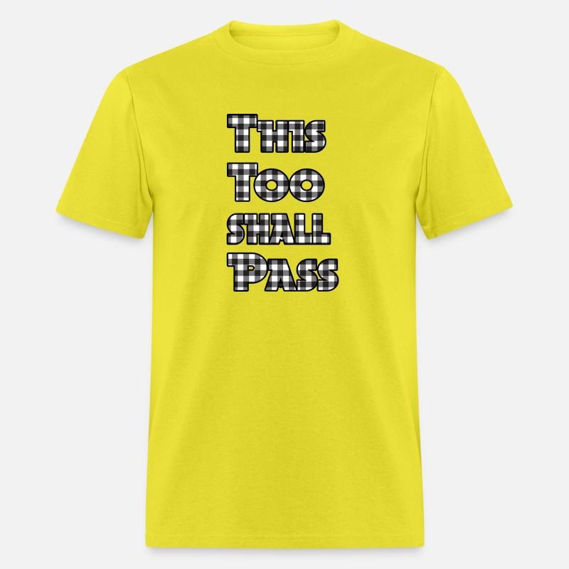 This Too Shall Pass black plaid