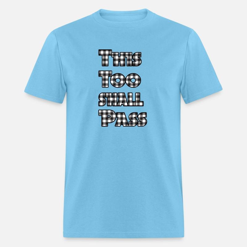 This Too Shall Pass black plaid