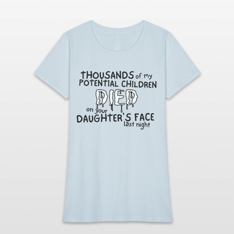 Thousands of my Potential Children DIED on your...