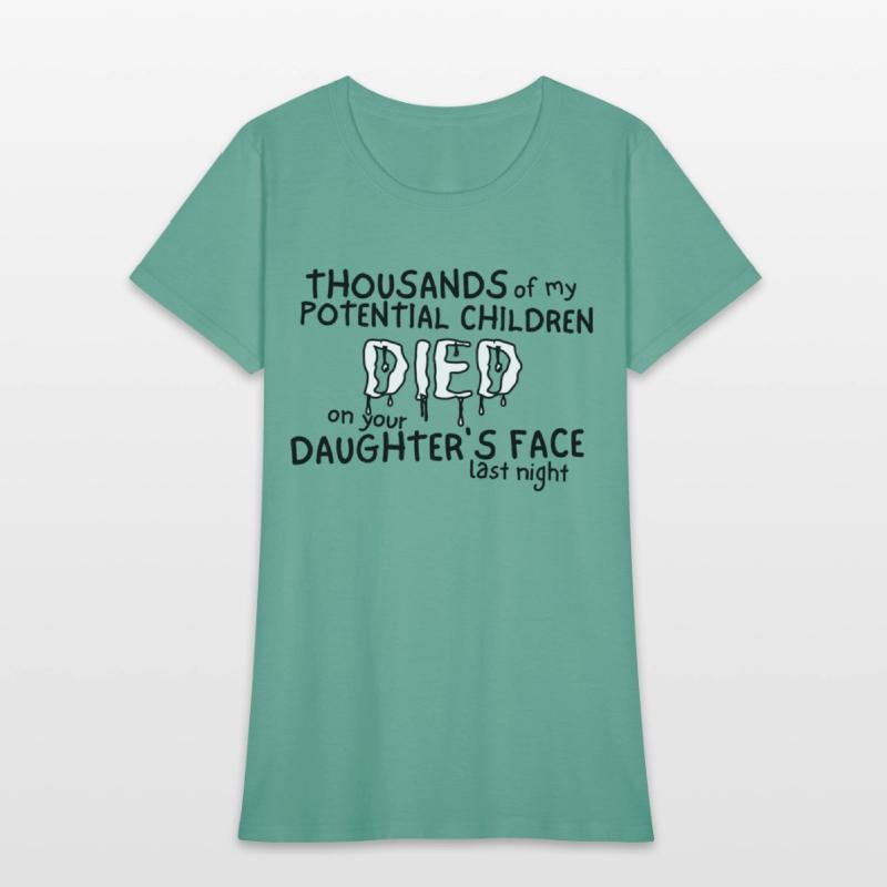 Thousands of my Potential Children DIED on your...