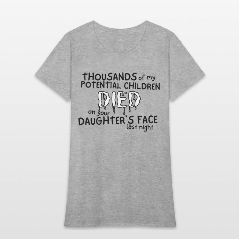 Thousands of my Potential Children DIED on your...