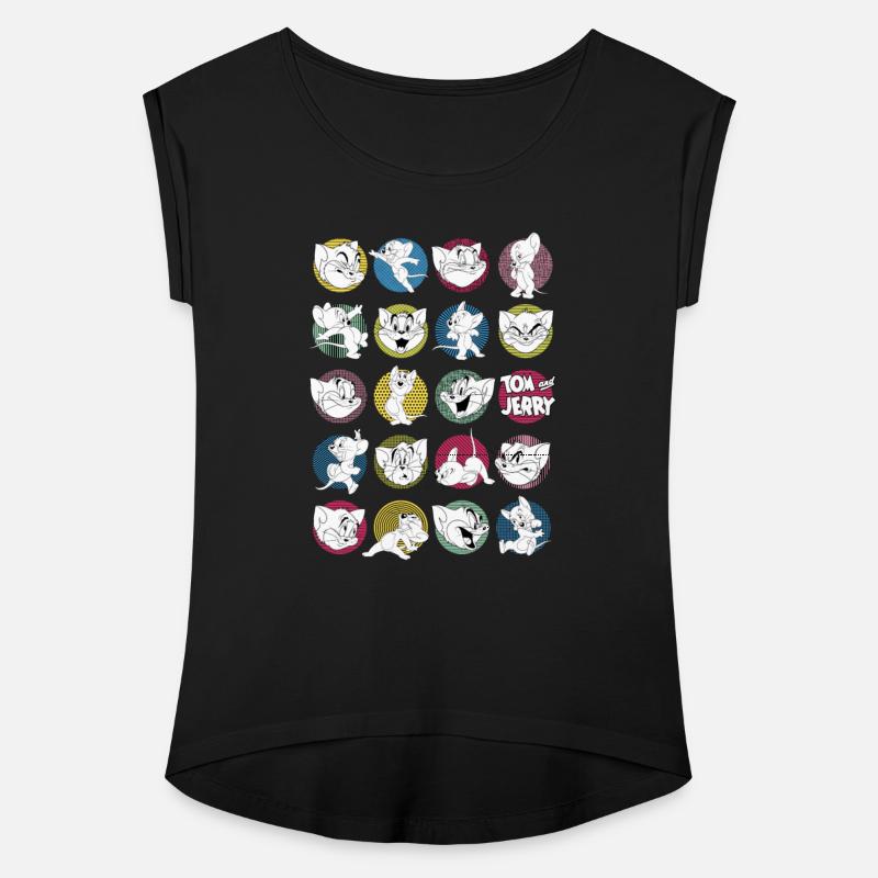 Tom And Jerry Iconic Expressions With Logo