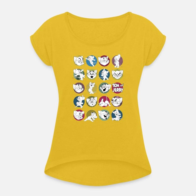 Tom And Jerry Iconic Expressions With Logo