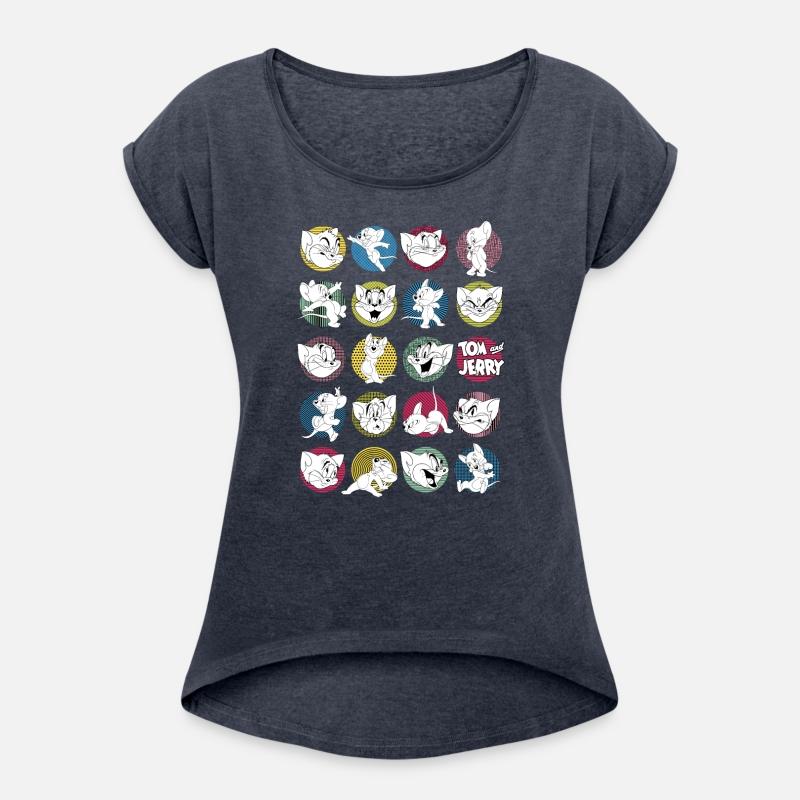 Tom And Jerry Iconic Expressions With Logo