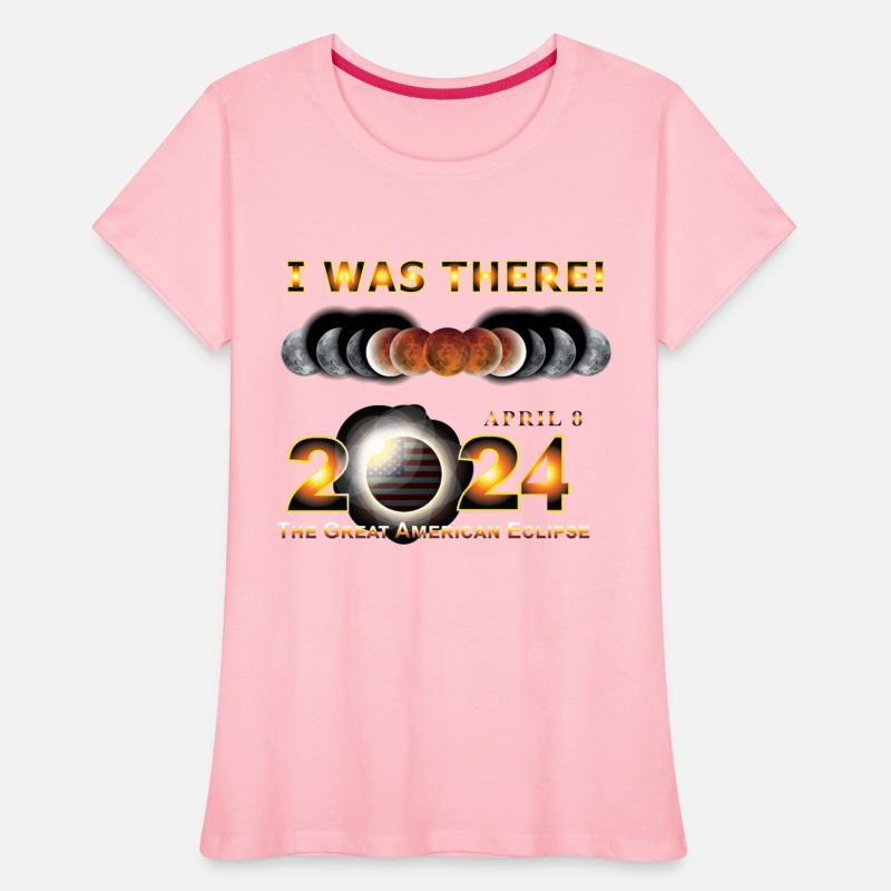 Total Eclipse 2024 I was There w Yellow Outline