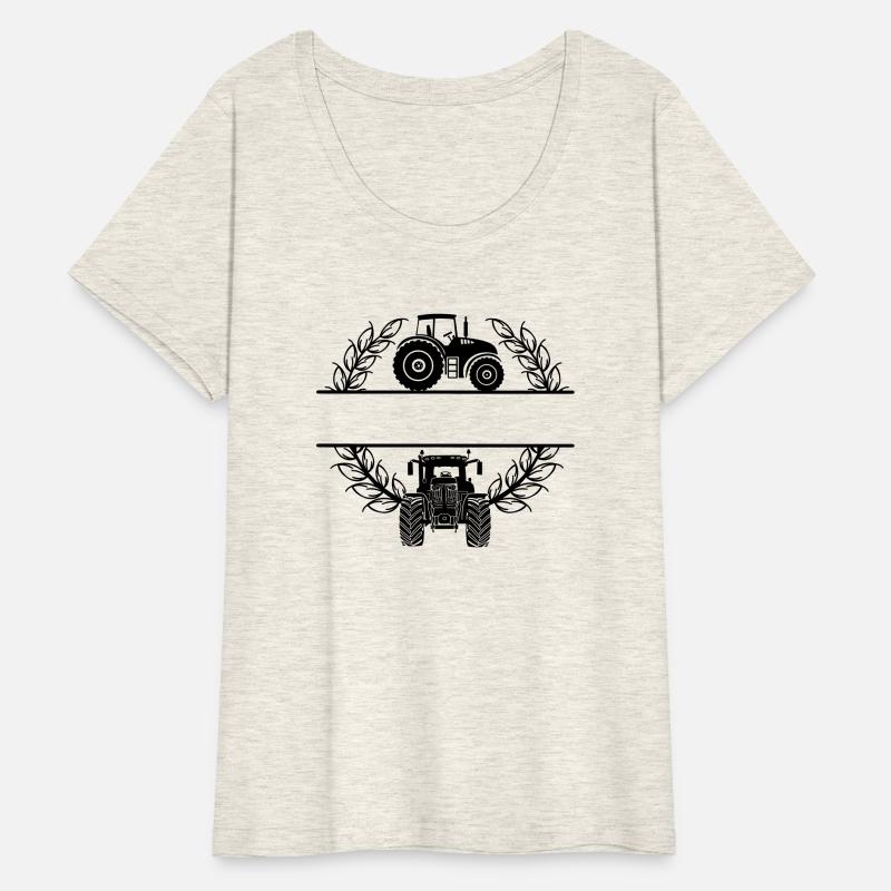 Tractor in Organic Wheat Wreath