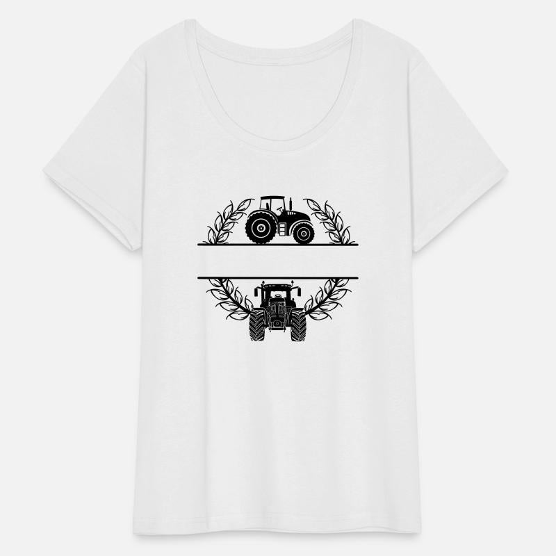 Tractor in Organic Wheat Wreath