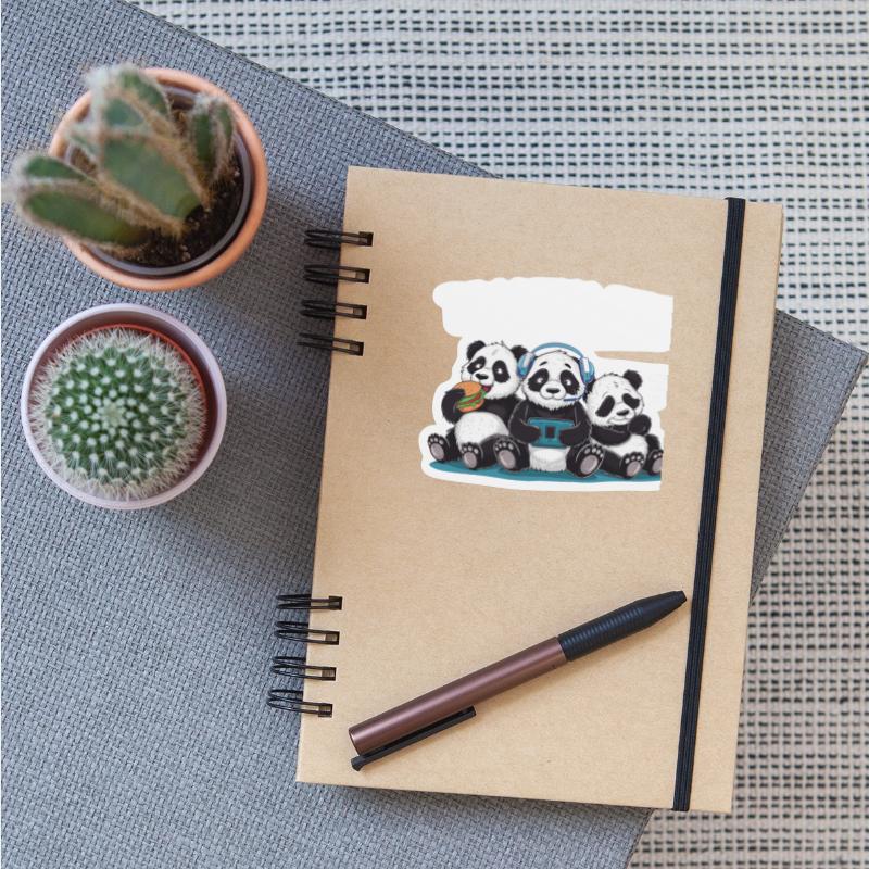 Triathlete Panda Headset Console Nerd Gaming