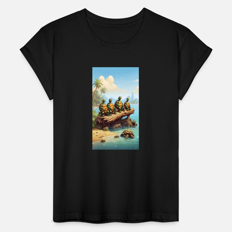 Turtle Time Tees: Sunbathing Turtles Collection