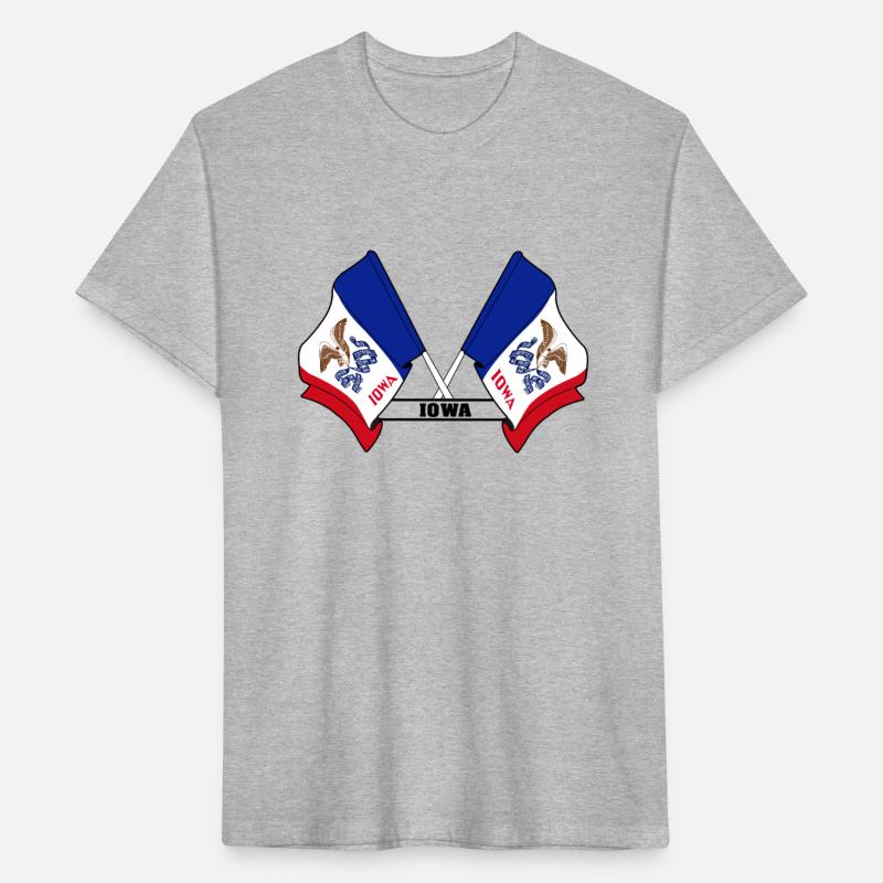 Two flags text 'IOWA'