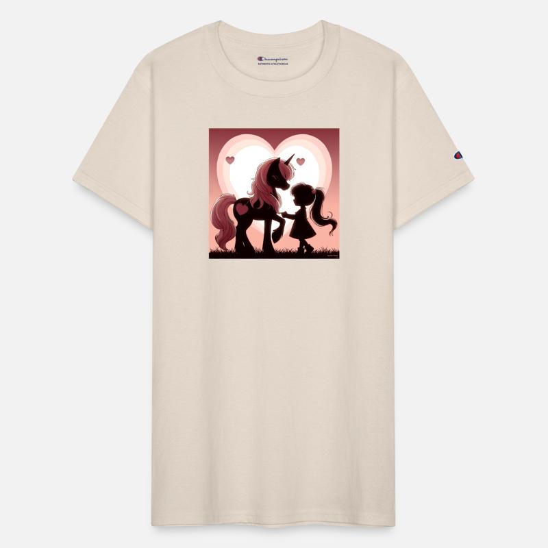 Unicorn and Girl Silhouette