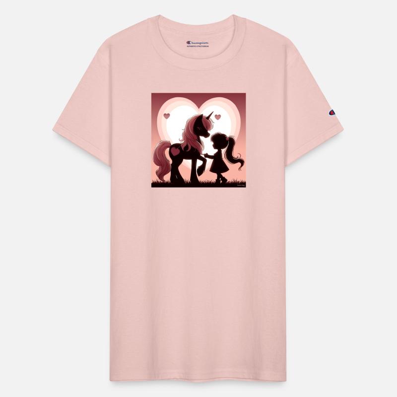 Unicorn and Girl Silhouette