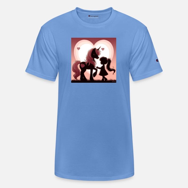 Unicorn and Girl Silhouette