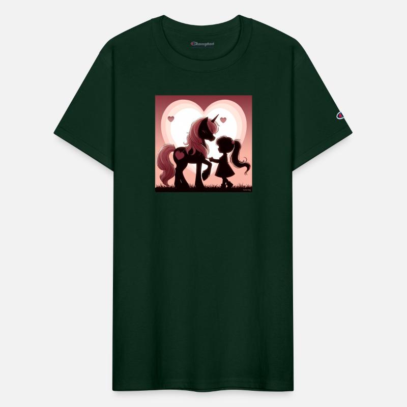 Unicorn and Girl Silhouette