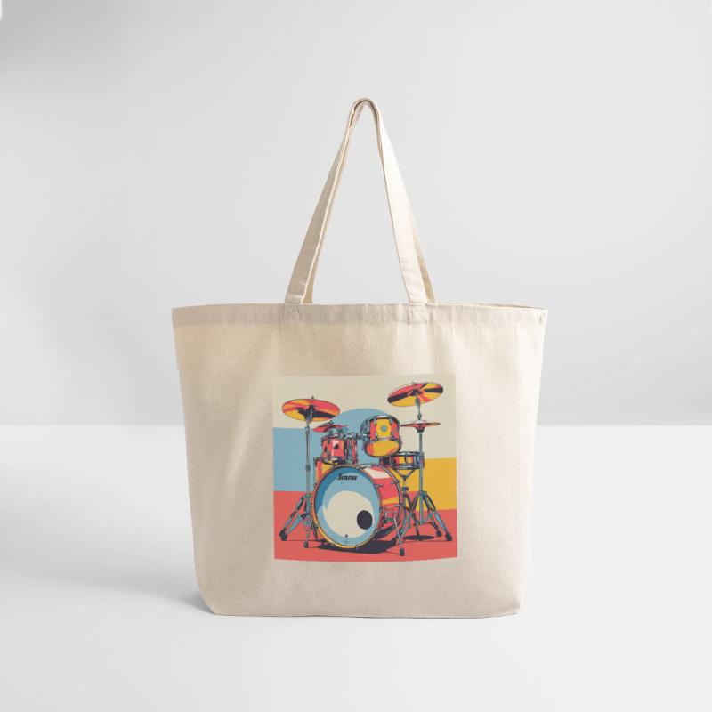 Vibrant Drum Set Illustration