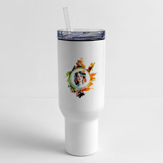 Vibrant Spirit: Bold Modern Woman Splash Design