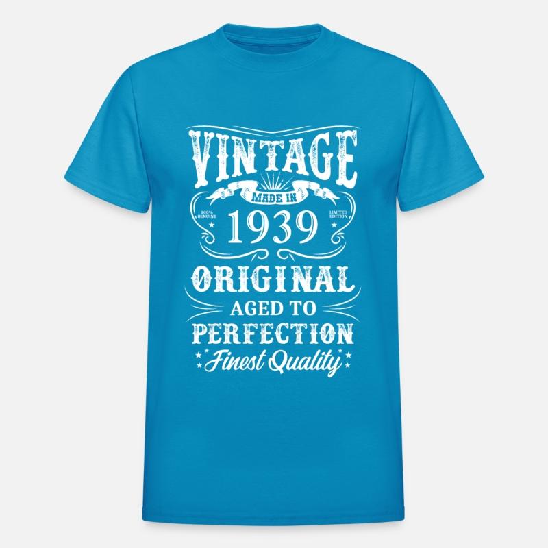 Vintage 1939 Original Birthday Awesome Since 1939