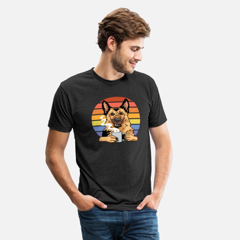 Vintage German shepherd dog coffee