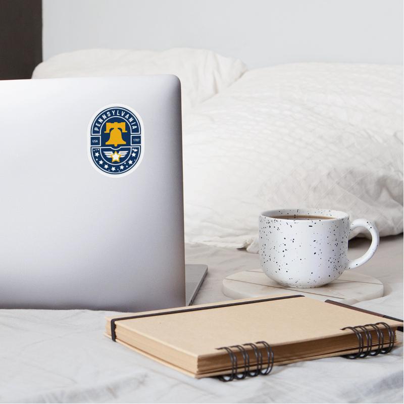 Vintage Pennsylvania Emblem with Liberty Bell