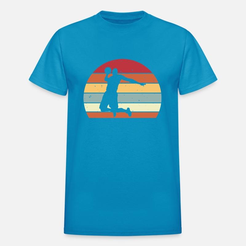 Vintage Retro Basketball Dunk Silhouette