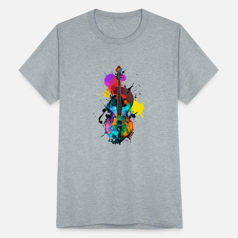 Violin musical cool and colourful design.