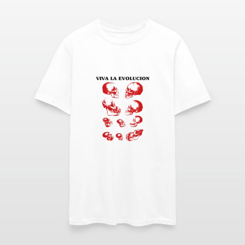 Viva La Evolution - Human and Ape & Monkey Skulls