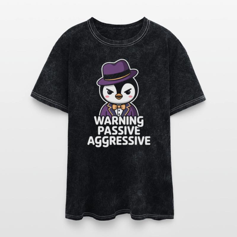 Warning Passive Aggressive Penguin with Hat