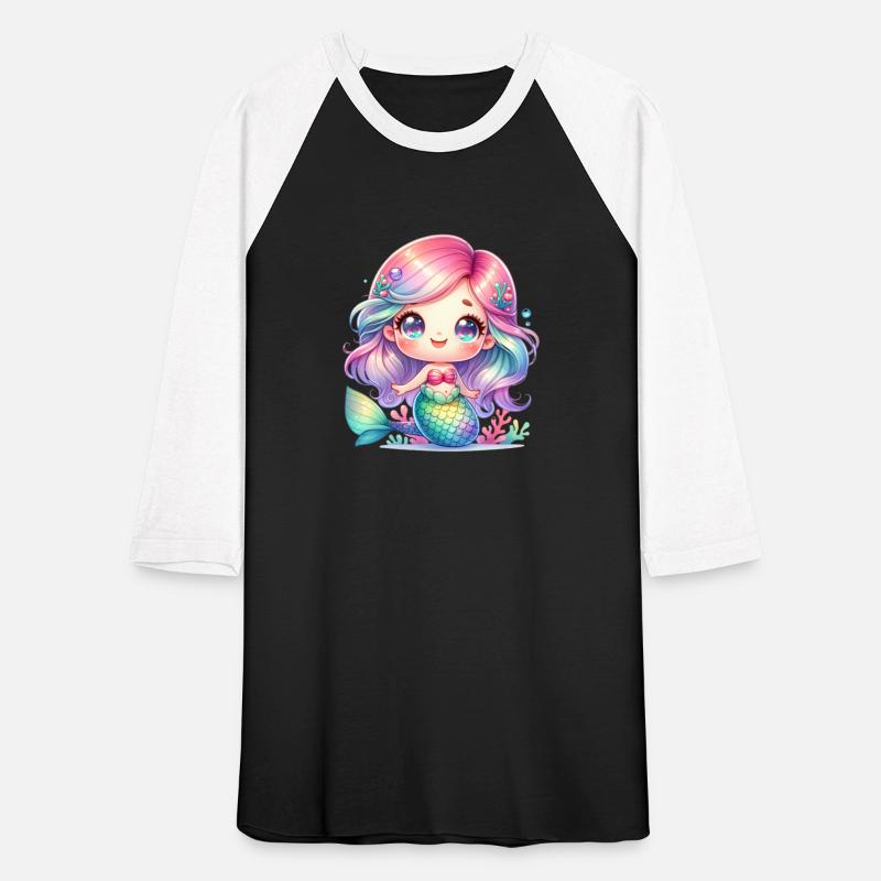 Watercolor Cute Mermaid, Kawaii Mermaid PNG