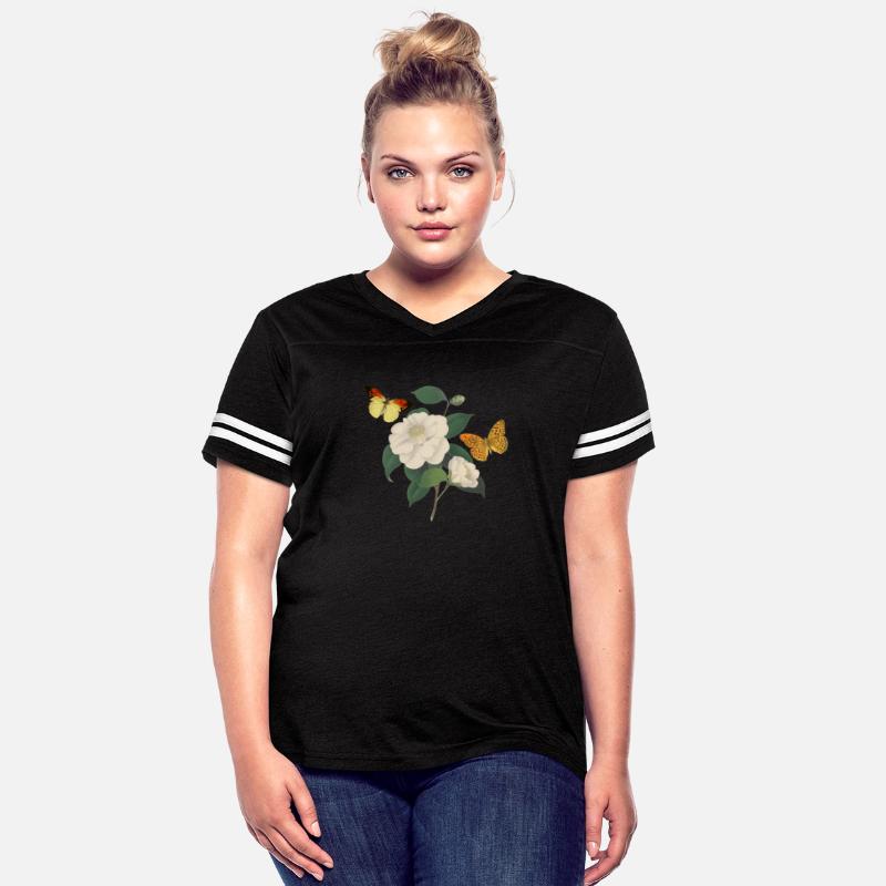 White Camellia Flowers And Butterflies