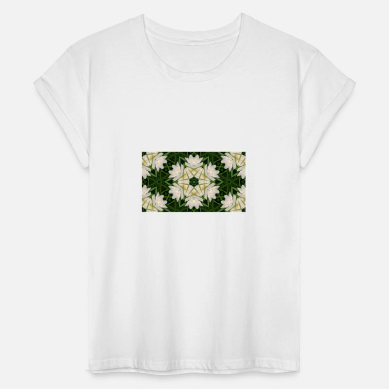 white flower pattern