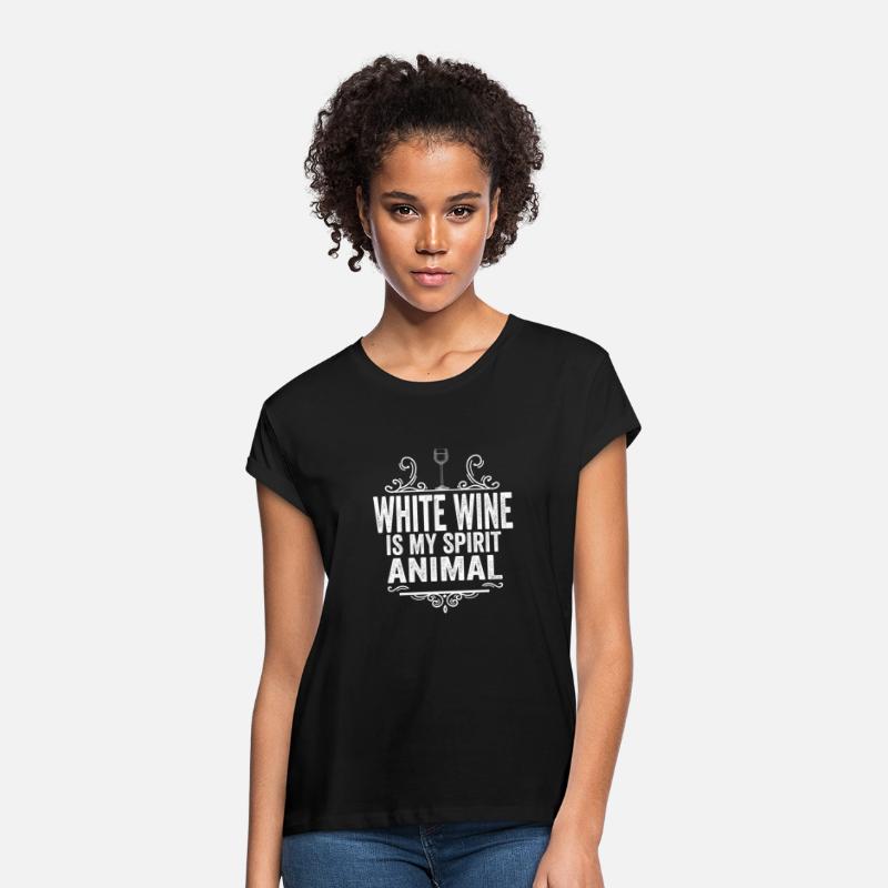 White Wine Is My Spirit Animal T-Shirt - Funny