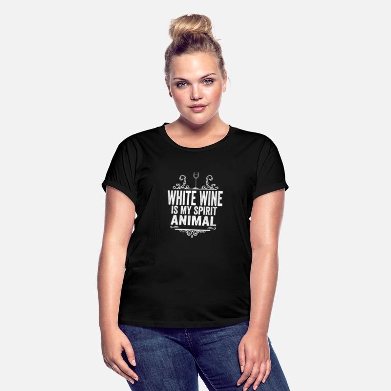 White Wine Is My Spirit Animal T-Shirt - Funny