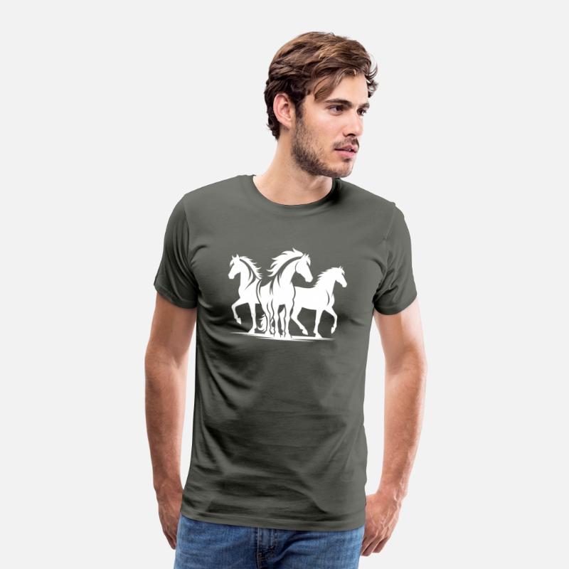 Wild Group Of Horses Enjoying Their Free Run