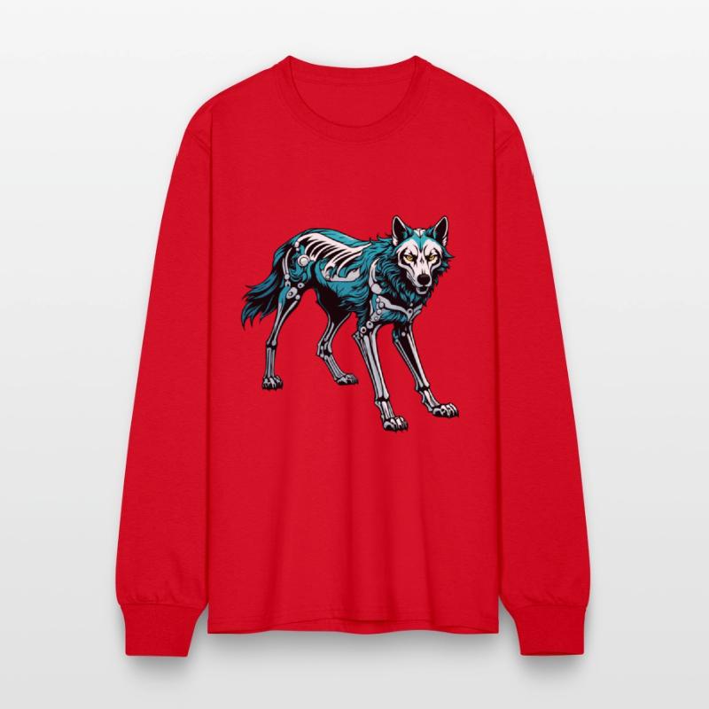 Wolf Skeleton Illustration