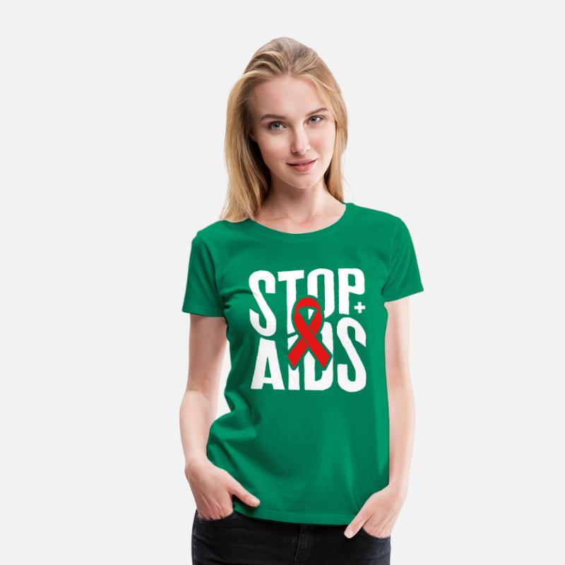 Word Aids Days Shirt, Stop AIDS Red Ribbon Tee,