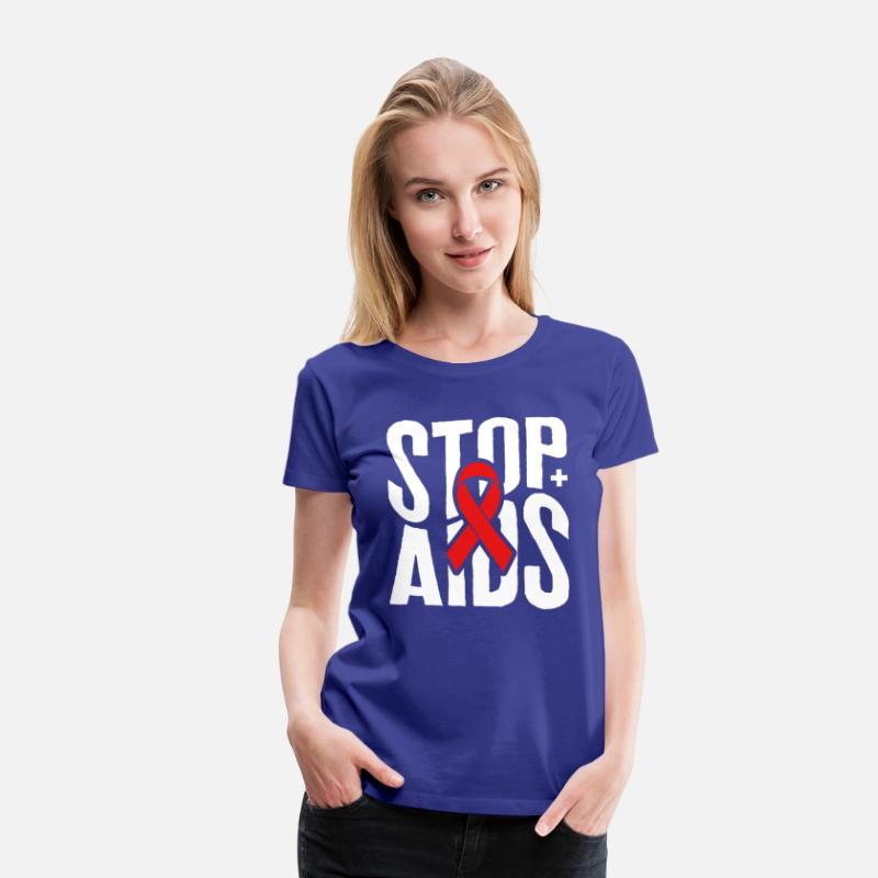 Word Aids Days Shirt, Stop AIDS Red Ribbon Tee,
