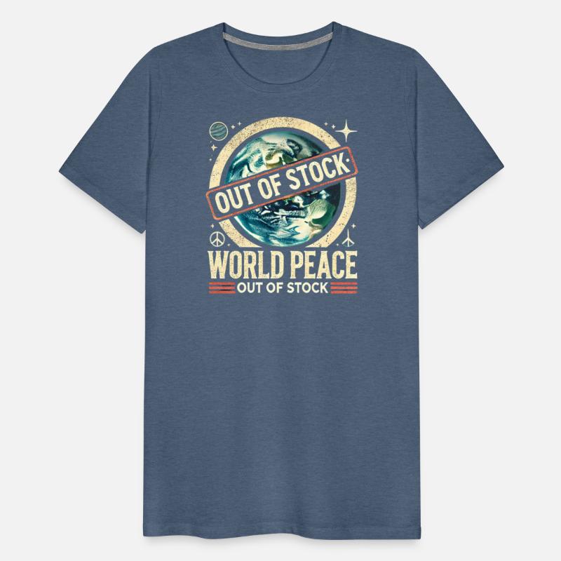 World Peace Out of Stock - Retro Earth Design